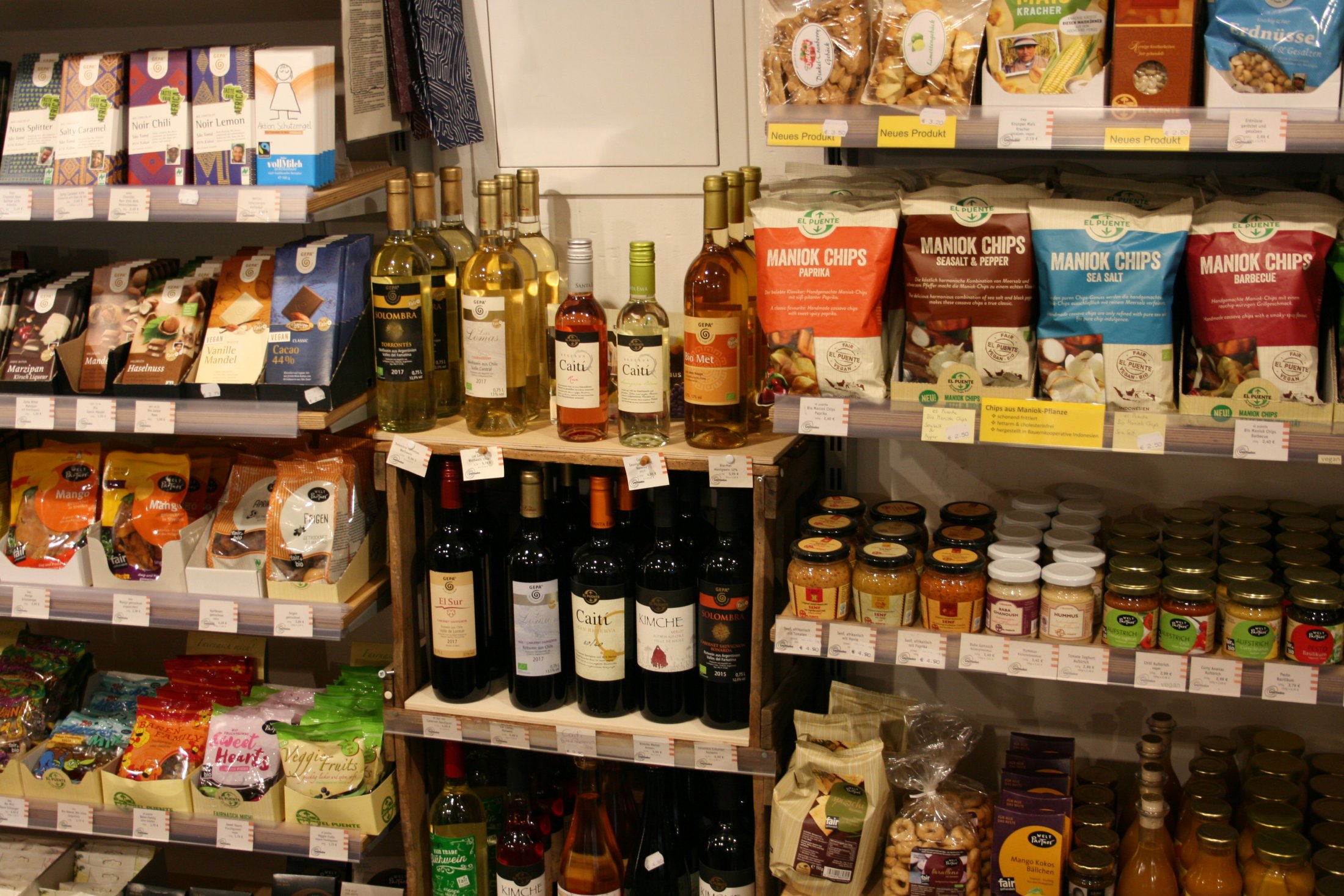 Wein Und Snacks Weltladen Regentropfen