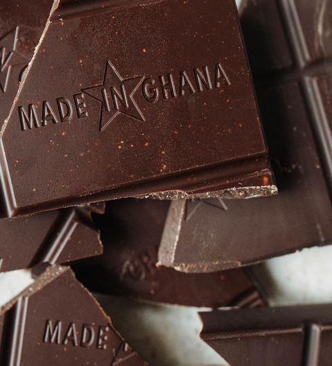 Nahaufnahme Schokolade von fairafric